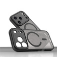 Матовый чехол для iPhone 17 Pro, для MagSafe, с защитой камеры, черный