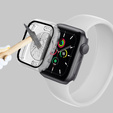 2в1 чехол и защитное стекло для часов Apple Watch 7/8/9 45mm, Transparent