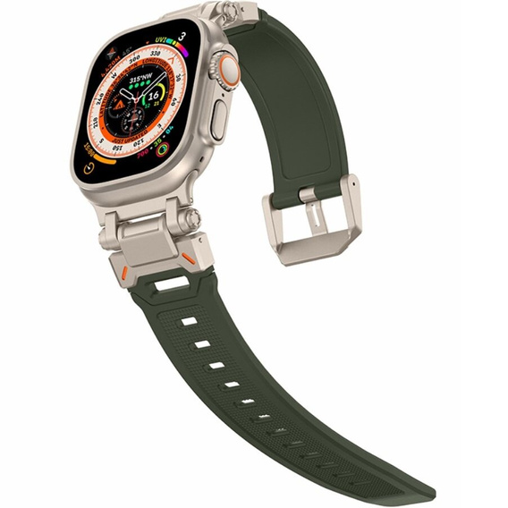 Ремешок ERBORD ProTech для Apple Watch 1/2/3/4/5/6/7/8/9/SE/Ultra/Ultra 2 42/44/45/49MM, зелёная
