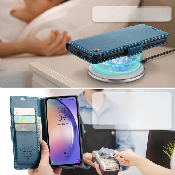 CASE фліп-чохол для Samsung Galaxy A54 5G, Litchi Wallet, м'яти