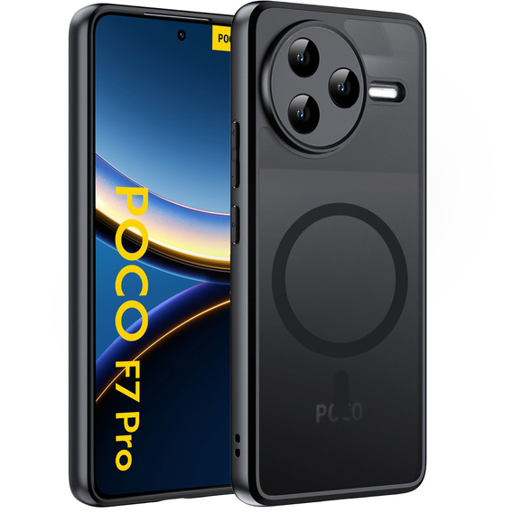 Чехол для Xiaomi Poco F7 Pro, для MagSafe, ERBORD Matt Case, чёрный