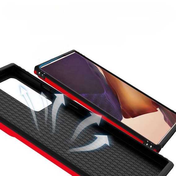 Чехол NOX Camera Slide Samsung Galaxy Note 20 Ultra, CamShield Slide, красный