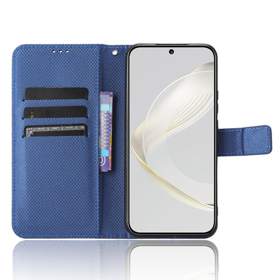 Откидной чехол для Huawei Nova 11, Wallet Smart Magnet, синий