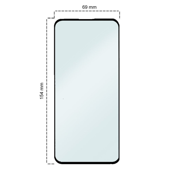 Закаленное стекло 3D ERBORD до OnePlus Nord - Black