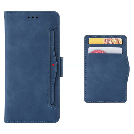 Футляр з клапаном для Motorola Moto G15 / Motorola Moto G15 Power, Card Slot, темно-синій