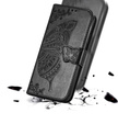 Чохол-книжка для Motorola Moto E14, Butterfly, чорний