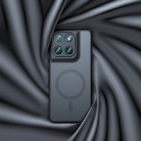 Чохол для Motorola Edge 60 / 60 Fusion, для MagSafe, ERBORD Matt Case, чорний