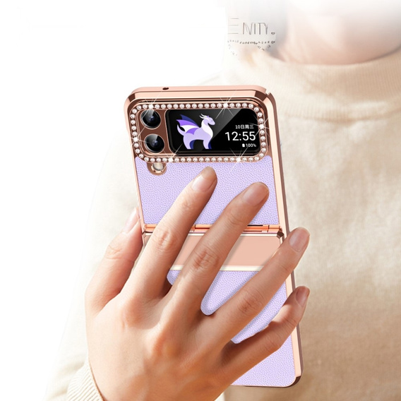 Чохол для Samsung Galaxy Z Flip 4 5G, ElectroLeather, фіолетовий