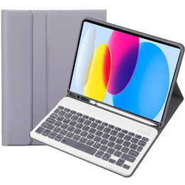 Чехол + клавиатура iPad 10.9 2022 10 Gen, Pen Slot, фиолетовый