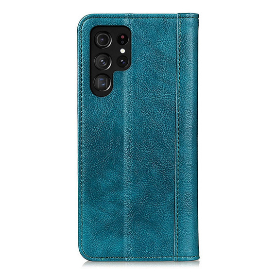 Чехол до Samsung Galaxy S25 Ultra, Wallet Litchi Leather, зелёный