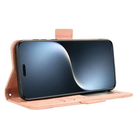 Откидной чехол для Honor Magic 7 Pro, Card Slot, розовый