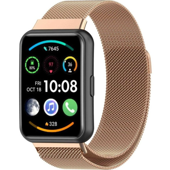 Браслет  MilaneseBand для Huawei Watch Fit 2 - Rose Gold