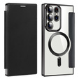 Чохол-книжка для Samsung Galaxy S23 Ultra, RFID Wallet MagSafe CamShield, чорний