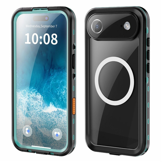 Чехол для iPhone Air, водонепроницаемый IP68, SHELLBOX MagSafe, синий