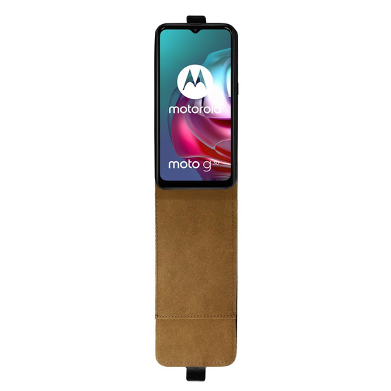 Откидной чехол для Motorola Moto G10/G30, Flip, чёрный