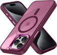 Чохол для iPhone 15 Pro Max, MagColor для MagSafe, бордовий