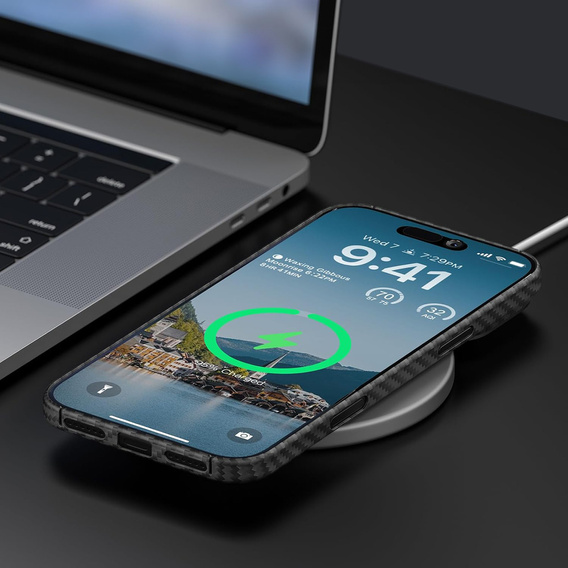 Чехол для MagSafe ERBORD Full Kevlar для iPhone 17 Pro Max