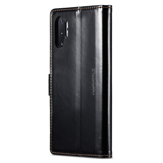 Флип-кейс CASEME для Samsung Galaxy Note 10 Plus, Waxy Textured, чёрный