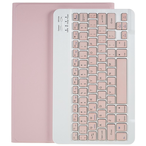 Чохол + клавіатура Samsung Galaxy Tab S7 T870/T875 / S8, Pen Slot, рожевий rose gold