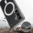 Чохол для Samsung Galaxy S25 FE, Fusion Hybrid, для MagSafe, прозорий