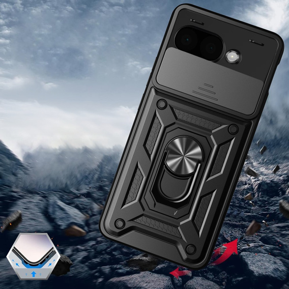Чохол NOX Camera Slide Google Pixel 9A, CamShield Slide, чорний
