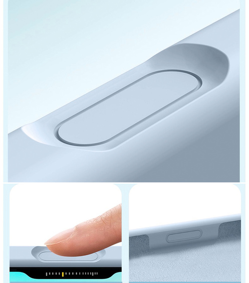 Силіконовий чохол для iPhone 17 Pro, для MagSafe, протиударний, синій