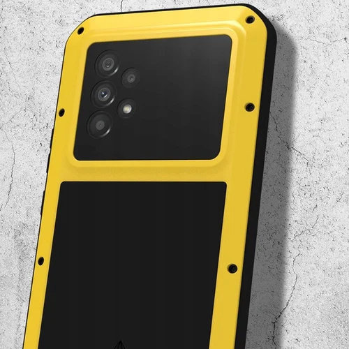 Чехол Love Mei до Samsung Galaxy A53 5G, armored with glass, жёлтый