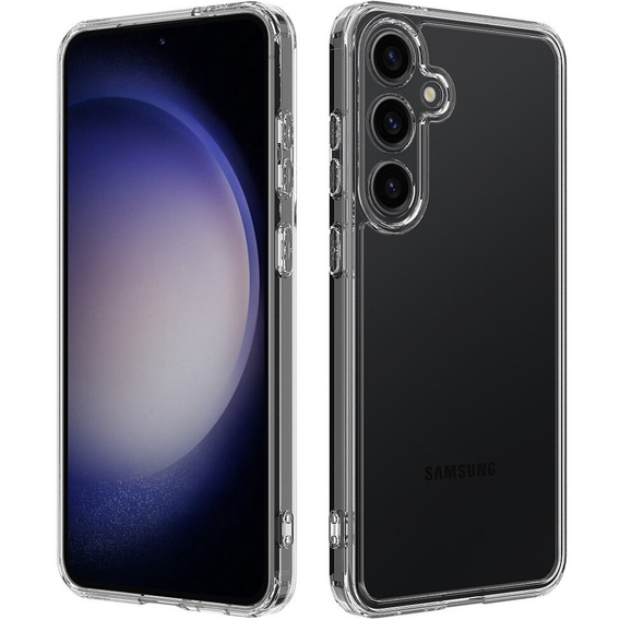 Чохол для Samsung Galaxy S24+ Plus, Fusion Hybrid, із захистом камери, прозорий