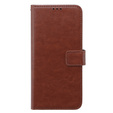 Футляр з клапаном для Oppo A58 4G, Crazy Horse Wallet, коричневий