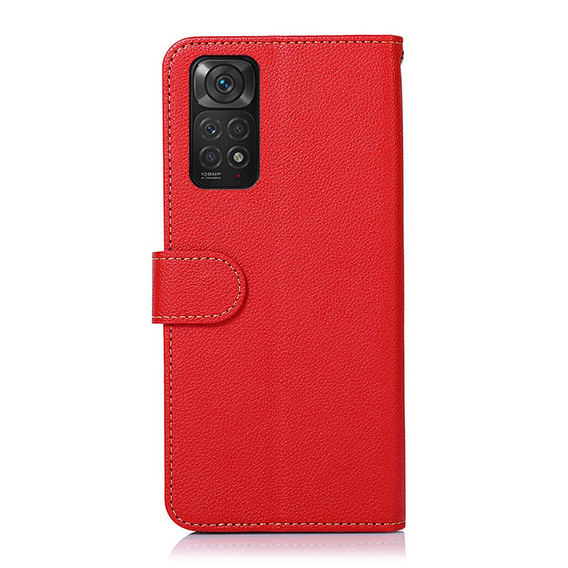 Чехол Wallet до Xiaomi Redmi Note 11/11S, KHAZNEH, Dual Color, Red
