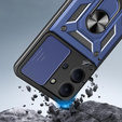 Бронированный чехол для Xiaomi Redmi 15C 4G/LTE, CamShield Slide, синий