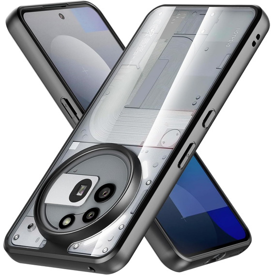 Чехол до Nothing Phone 3A Pro, Fusion Hybrid, прозрачный