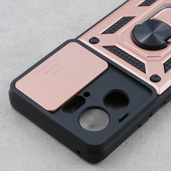 Чехол NOX Camera Slide Motorola Edge 40, CamShield Slide, розовый rose gold
