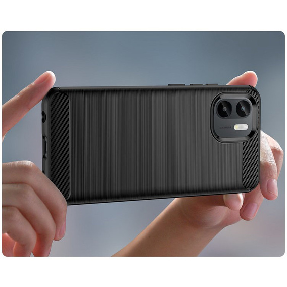 Чoхол до Xiaomi Redmi A1 4G / A2 4G, Carbon, чорний