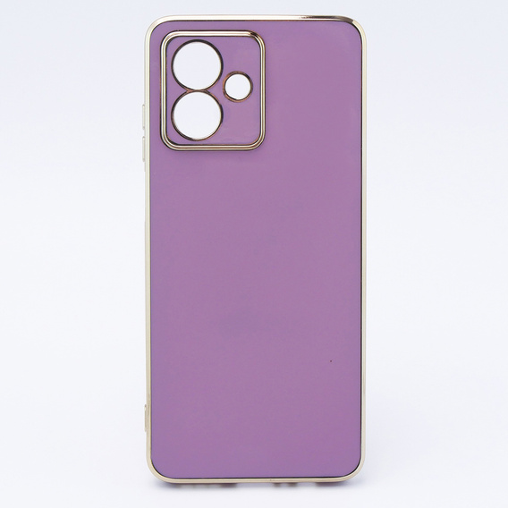 Чохол для Motorola Moto G54 5G, Glamour CamShield, фіолетовий