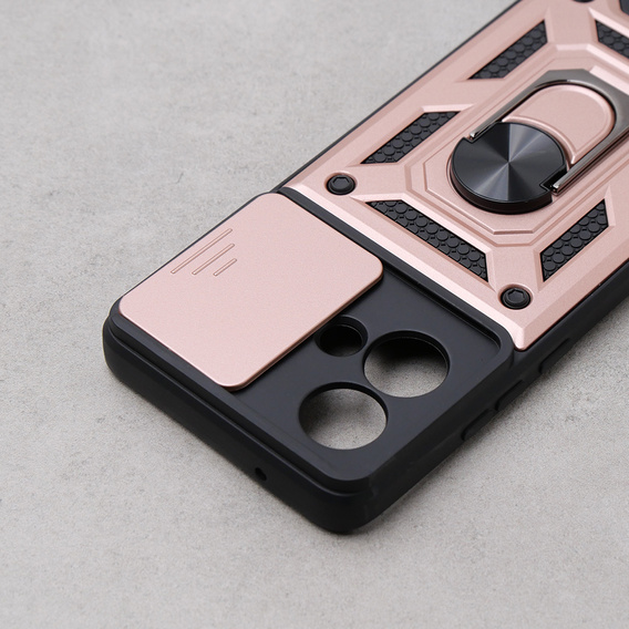 Чехол NOX Camera Slide Motorola Edge 40 Neo, CamShield Slide, розовый rose gold