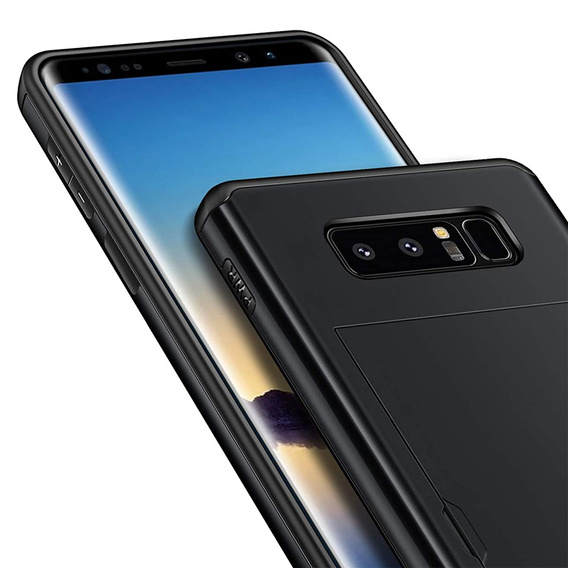 Чoхол до Samsung Galaxy Note 8, Sliding Card Holder, чорний
