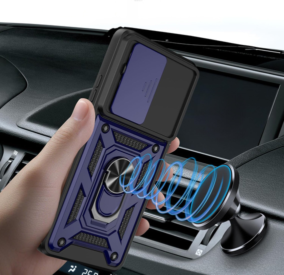 Чехол NOX Camera Slide Motorola Moto G86 5G, CamShield Slide, синий