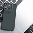 Чохол для Xiaomi Redmi 15 5G / 4G, із захистом камери, прозорий з чорними боковинами