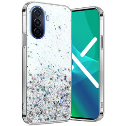 Чoхол до Huawei Nova Y70, Glittery, прозорий