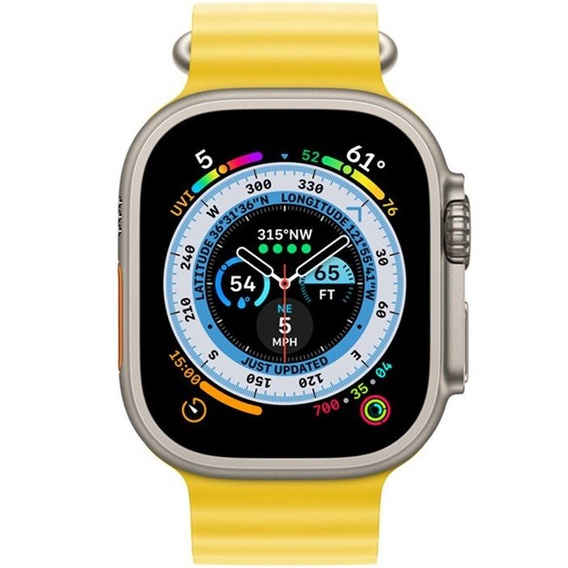 Силиконовый ремешок Apple Watch Ultra 49mm, Yellow
