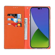 Чохол-книжка для iPhone 14 Pro Max, Litchi Skin Grain, темно-синій