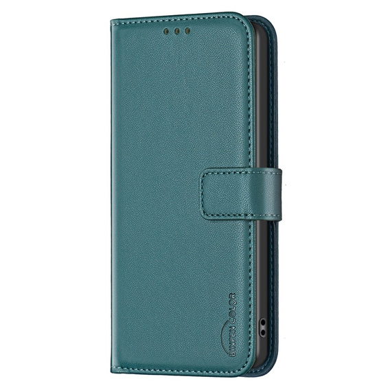 Чохол-сумка для Xiaomi Redmi Note 13 Pro 4G / Xiaomi Redmi Note 14S / Xiaomi Poco M6 Pro 4G, BINFEN Wallet, зелений