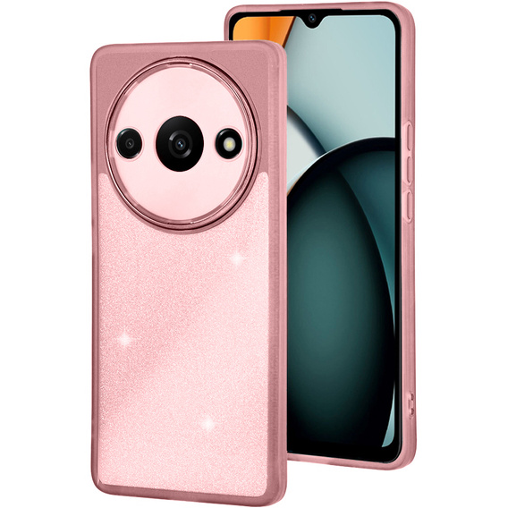 Чoхол до Xiaomi Redmi A3, Glittery Powder, рожевий