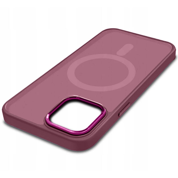 Чехол для iPhone 15 Pro Max, MagColor для MagSafe, бордовый
