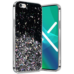 Чoхол до iPhone 6/6s 4.7, Glittery, чорний