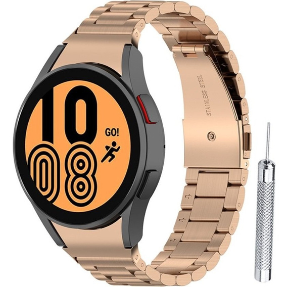 Браслет Stainless для  Samsung Galaxy Watch 4 / 4 Classic - Rose Gold