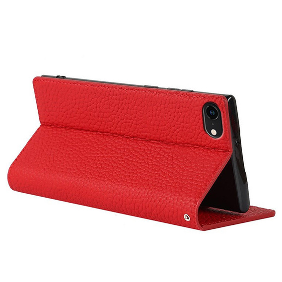 Кожаный чехол для iPhone 7/8/SE 2020/SE 2022, ERBORD Grain Leather, красный