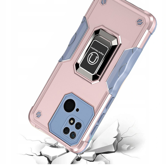 Чoхол до Xiaomi Redmi 10C, Dual-Layer Armor, рожевий rose gold
