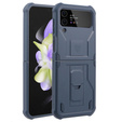 Бронированный чехол для Samsung Galaxy Z Flip 4 5G, Dexnor Clip Holder, темно-синий